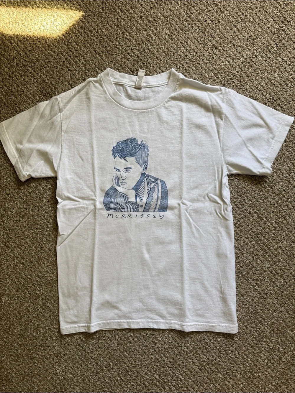 Morrissey T-Shirt - Morrissey graphic tee by artist Timoteo size S